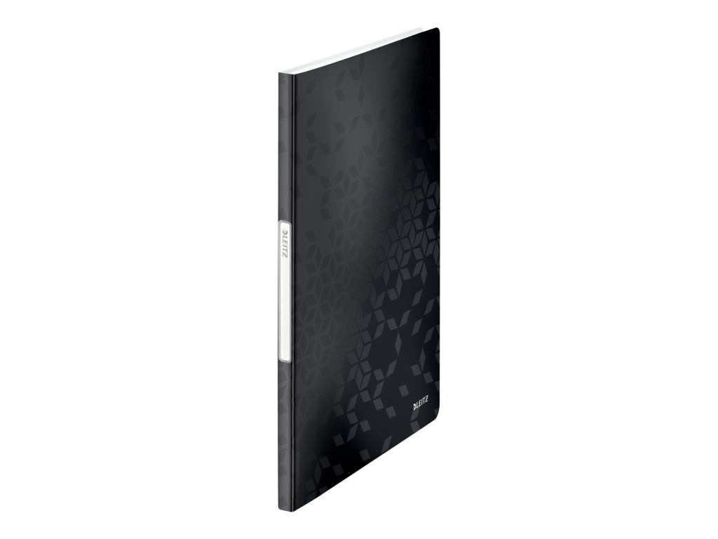 Image LEITZ Sichtbuch WOW, A4, PP, mit 20 Hüllen, schwarz-metallic laminierte Oberflä