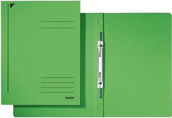 Image LEITZ Spiralhefter, DIN A4, Colorspankarton, grün 320 g/qm, mit Spiralmechanik 