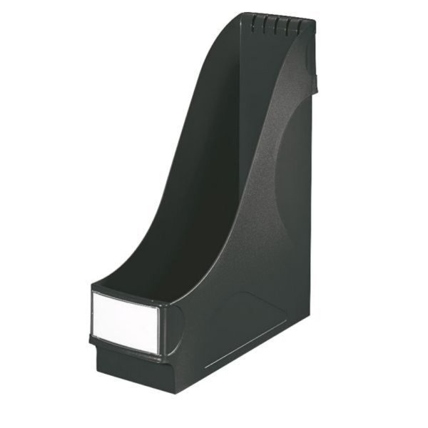 Image LEITZ Stehsammler extrabreit, DIN A4, Polystyrol, schwarz Fassungsvermögen: 92 