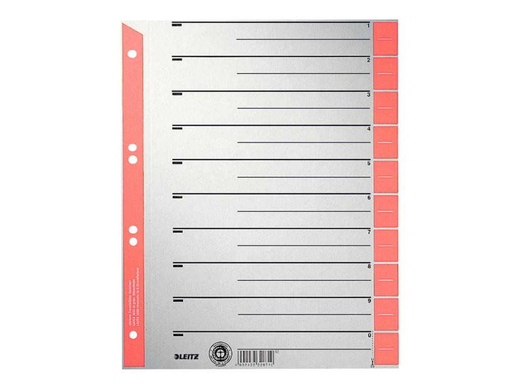 Image LEITZ Trennblätter,25 St. rot; 1 Pack = 25 St.