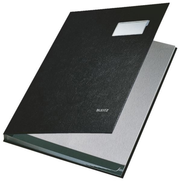 Image LEITZ Unterschriftenmappe, PP-Überzug, 10 Fächer, schwarz DIN A4, Fächerblock a