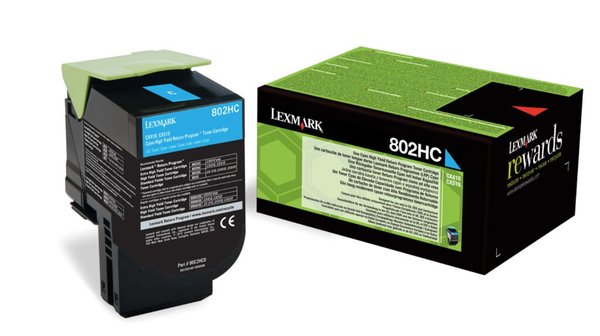 Image LEXMARK 802HC Cyan Tonerpatrone LCCP, LRP