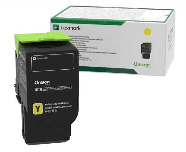 Image LEXMARK Toner C242XY0 Rückgabe-Tonerkassette Gelb mit extrahoher Kapazität