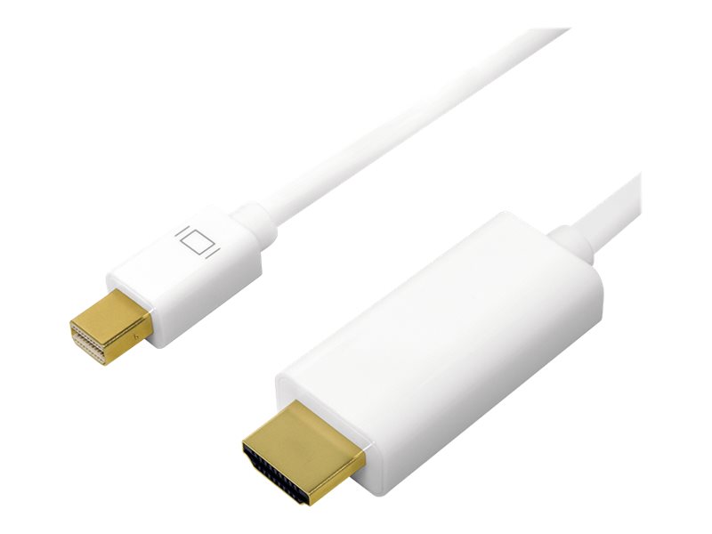 Image LOGILINK 4K Mini DisplayPort-Kabel DP 1.2 zu HDMI 1.4 2 m