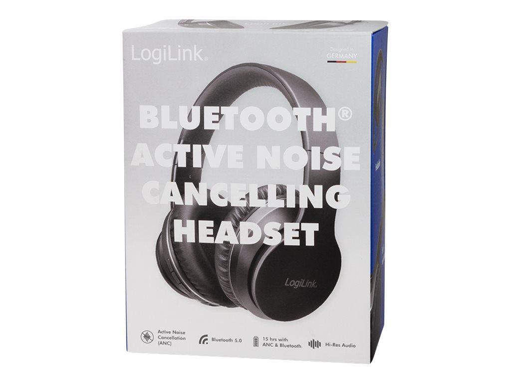 Image LOGILINK Bluetooth Headset V5.0, mit ANC, schwarz