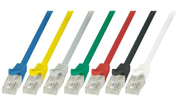 Image LOGILINK CAT6 U/UTP Patch Cable AWG24 gelb 0.25m Econ Line