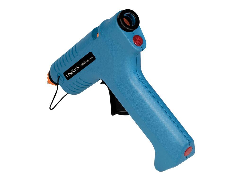Image LOGILINK Heißklebepistole, 80W, kabellos,m. Aufsteller,blau