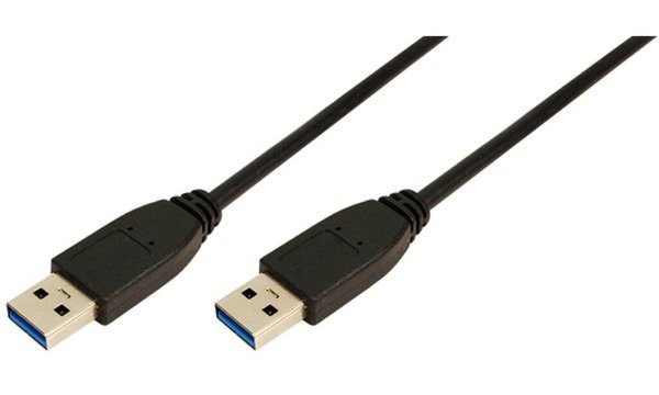 Image LOGILINK Kabel USB 3.0 Typ-A auf Typ-A, Schwarz, 2 Meter
