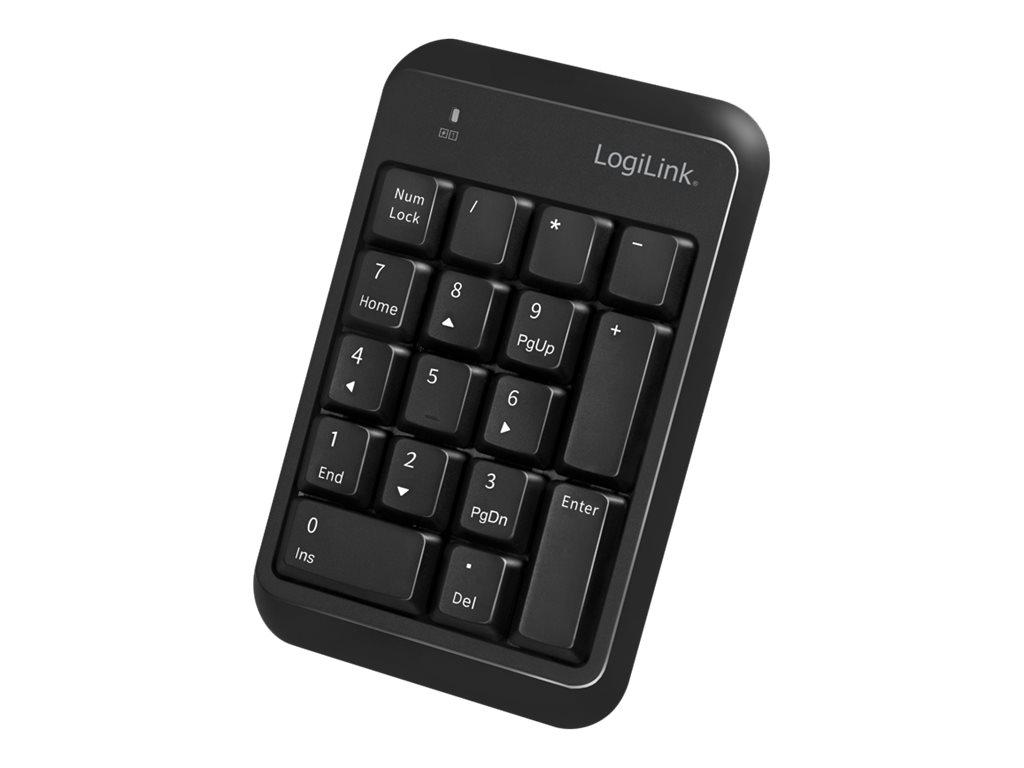 Image LOGILINK Keypad Bluetooth, mit 17 Tasten, V5.1, schwarz