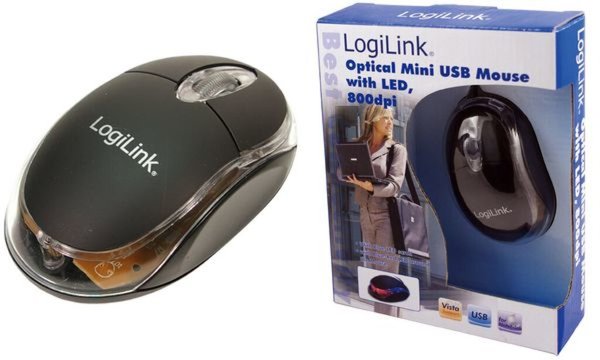 Image LOGILINK Maus optical LED Mini 800dpi USB