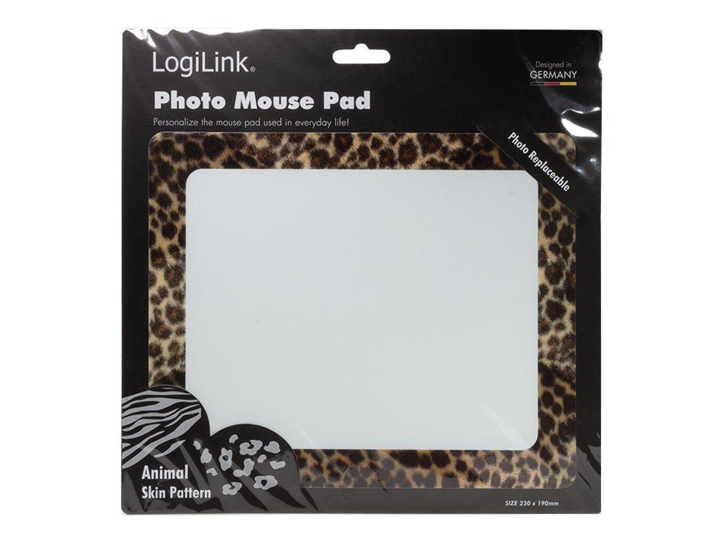 Image LOGILINK Mauspad Fotorahmen "Leopard Design" extra dünn
