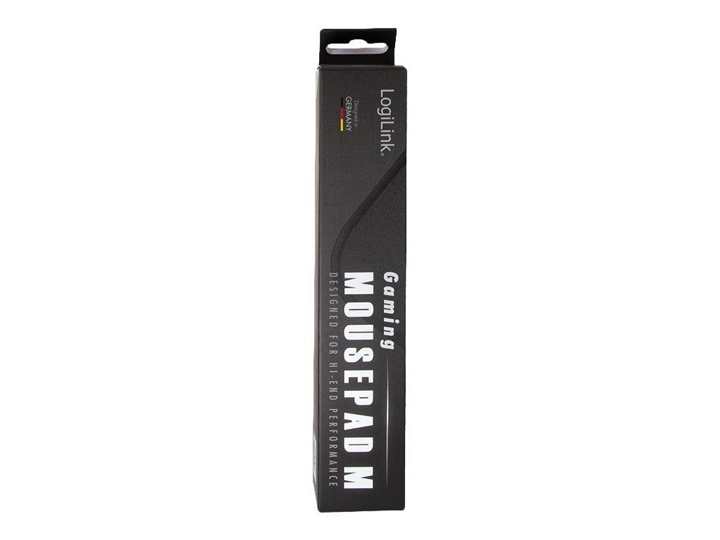 Image LOGILINK Mauspad, vernähte Kanten, 250x220mm, schwarz, Gr.M