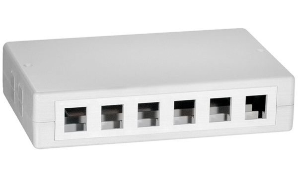 Image LOGILINK NK4033 Aufputzdose für12 Keystone Buchsen