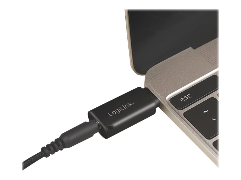 Image LOGILINK UA0356 USB Adapter USB-C / 3.5mm (TRRS) 4-pole Audio Adapter