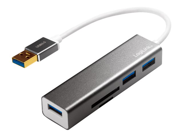 Image LOGILINK USB 3.0 HUB 3-port mit Kartenleser