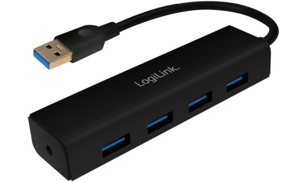 Image LOGILINK USB 3.0 HUB, 4-Port, schwarz Kabellänge: 15 cm