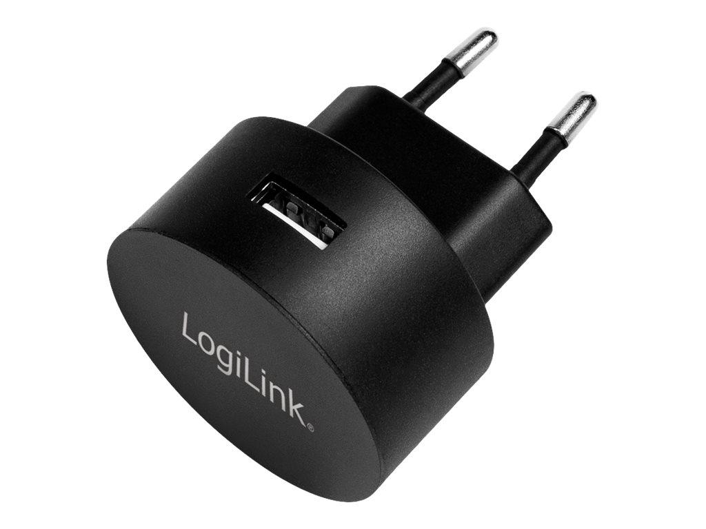 Image LOGILINK USB Wall Charger 1port,Fast Charging 10.5W, schwarz