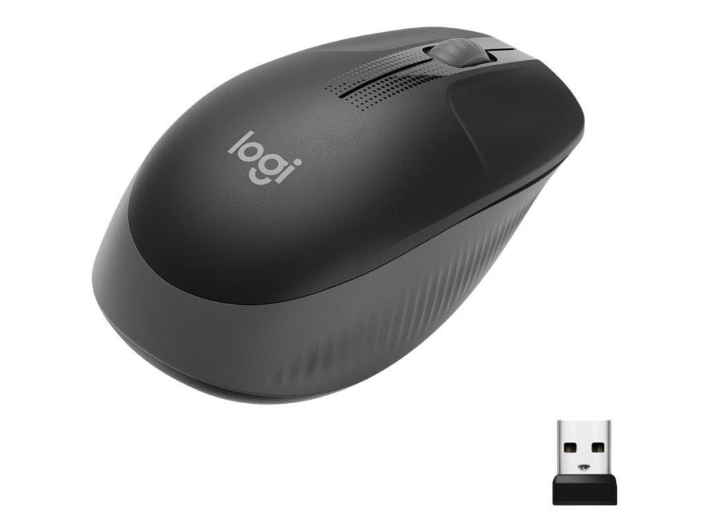Image LOGITECH M190 Full-size wireless mouse - CHARCOAL