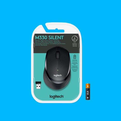 Image LOGITECH Wireless Mouse M330 Silent Plus black