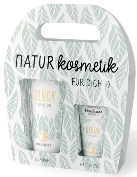 Image Handcreme+Duschgel mit Motiv Blatt Handcreme mit Bio-Sheabutter 30 ml