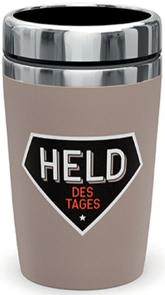 Image Becher to go 240ml Motiv Held des Innen Edelstahl, Aussen Kunststoff