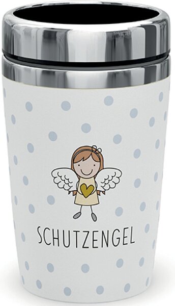 Image Becher to go 240ml Motiv Schutzengel Innen Edelstahl, Aussen Kunststoff