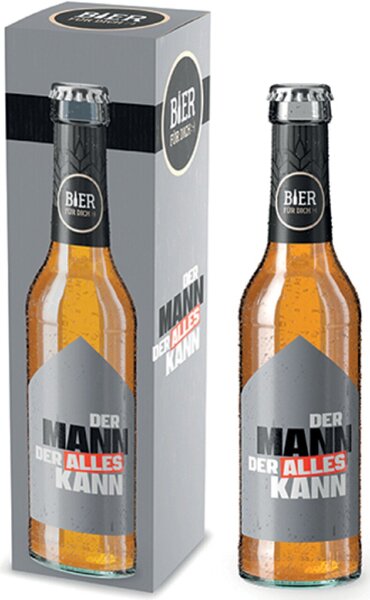 Image Bier 0,33l Motiv Der Mann der alles Enthält Alkohol (s. Verpackung )