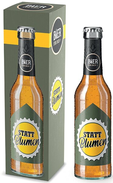 Image Bier 0,33l Motiv Statt Blumen Enthält Alkohol (s. Verpackung )