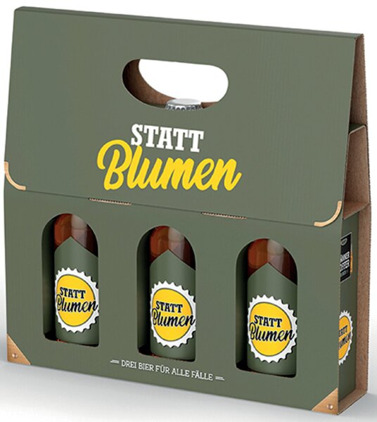 Image Männerkoffer 3 Fl. Bier Statt Blumen Enthält Alkohol (s. Verpackung )