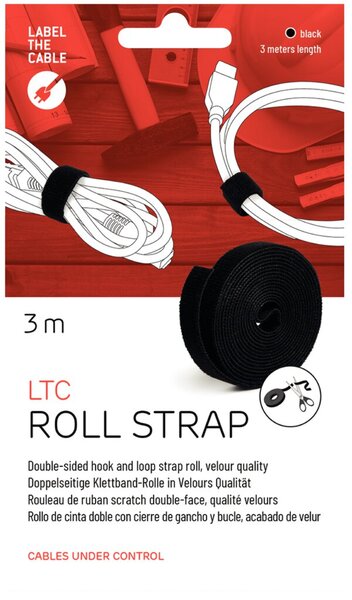 Image Label-The-Cable Roll 3 Meter 3 m doppelseitige Klettbandrolle in