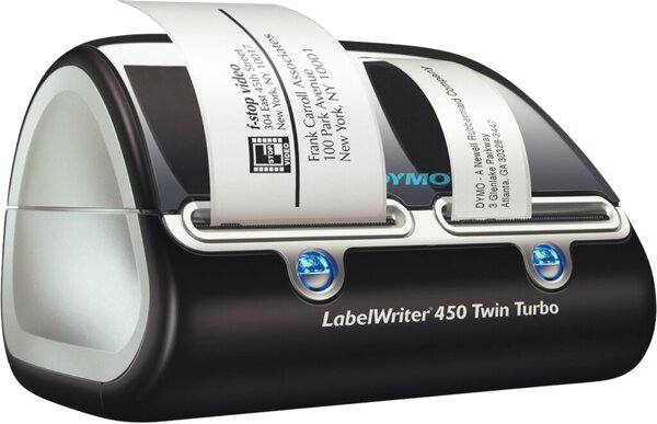 Image Labelwriter DYMO 450 Twin Turbo blau/graumetallic,elegantes Design