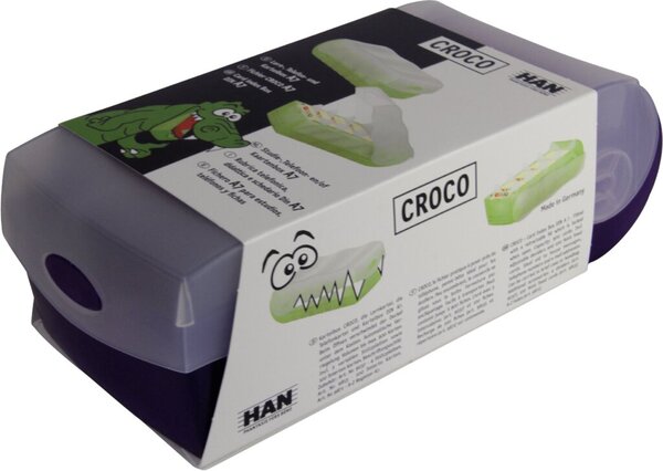 Image Lernkartei Karteibox A7 Croco quer für 900 Karten 121x246x85mm