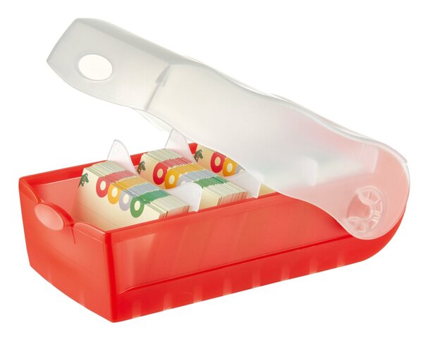 Image Lernkartei Karteibox A7 Croco quer für 900 Karten 121x246x85mm