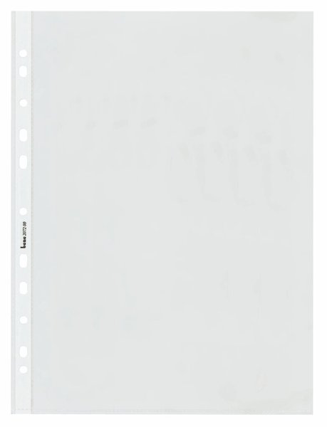 Image Lochrandhülle, A4, PVC, 100my, klar oben und seitlich offen, glatt