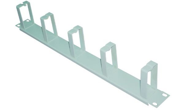 Image LogiLink 19 Kabelführungspanel 1HE, mit 5 Stahlbügel, grau