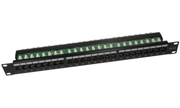 Image LogiLink 19 Patch Panel Kat.6, ung eschirmt, 24 Port, 1 HE (11114940)