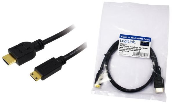 Image LogiLink HDMI Kabel, A-Stecker - C- Stecker Mini, 2,0 m (11112087)