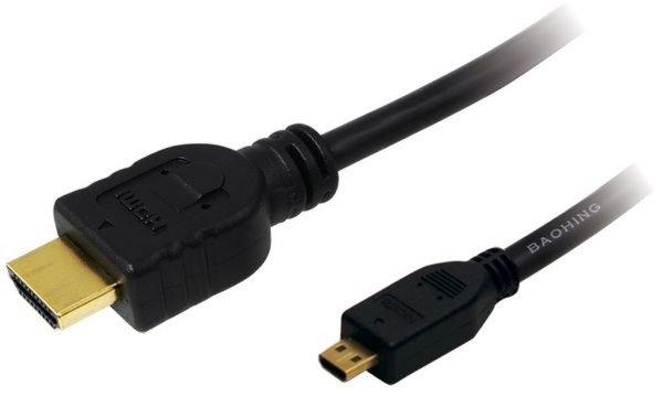 Image LogiLink HDMI Kabel, A-Stecker - D- Stecker Micro, 2,0 m (11112644)