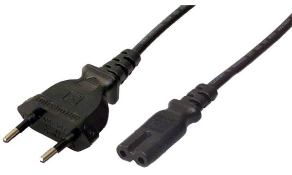 Image LogiLink Stromkabel, Eurostecker - 2 Pol Eurokupplung, 1,8 m (11112480
