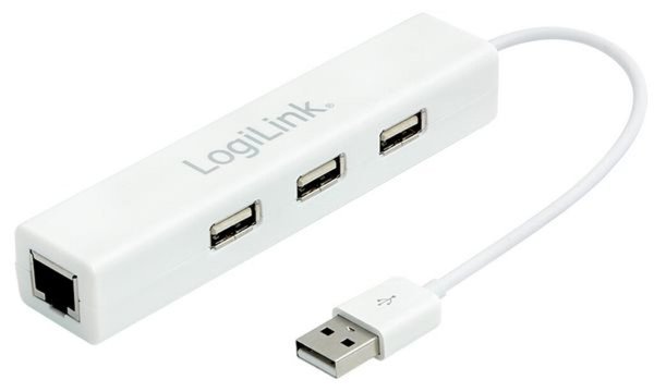 Image LogiLink USB 2.0 auf Fast Ethernet Adapter, weiß (11113591)