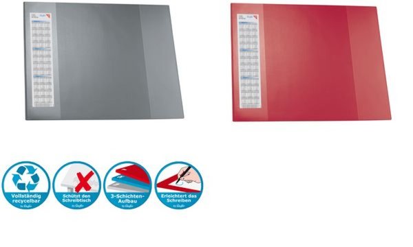 Image Läufer Schreibunterlage DURELLA D2, 520 x 650 mm, blau (5050324)