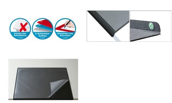 Image Läufer Schreibunterlage DURELLA Fle xoplan DS, schwarz (5050328)