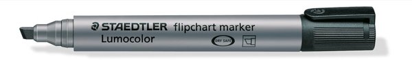 Image Lumocolor Flipchart marker mit Keilspitze 2-5mm schwarz