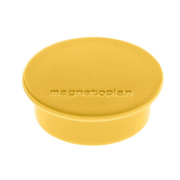 Image MAGNETOPLAN Discofix Rundmagnet "color", gelb mit Vollkern-Ferrit Ausstattung, 