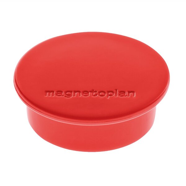 Image MAGNETOPLAN Discofix Rundmagnet "color", rot mit Vollkern-Ferrit Ausstattung, H