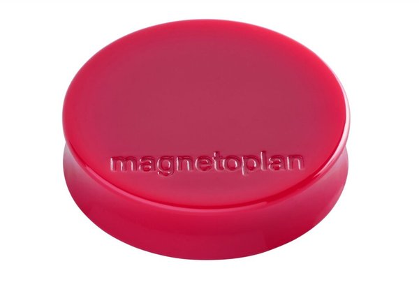 Image MAGNETOPLAN Ergo-Magnete "Medium", rot mit Vollkern-Ferrit Ausstattung, ergonom
