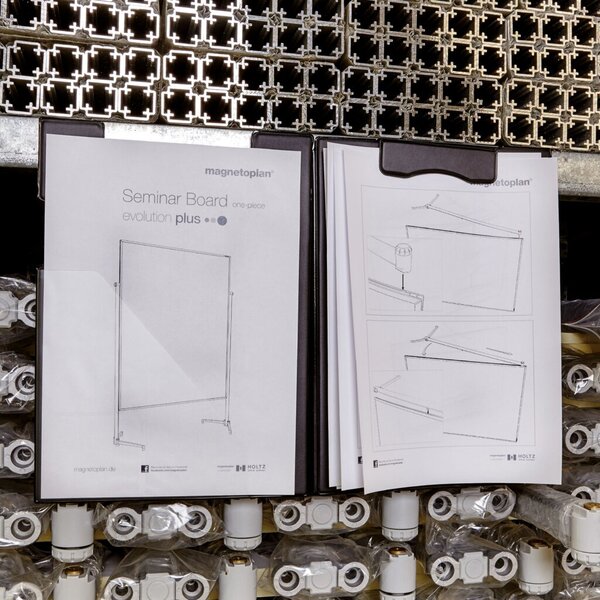 Image MAGNETOPLAN Magnetische Klemmbrett-Mappe, schwarz Schreibunterlage mit magnetis