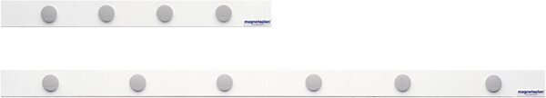 Image MAGNETOPLAN Magnetleisten-Set, 500 x 50 mm, weiß selbstklebende Magnetleiste + 