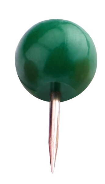 Image MAGNETOPLAN Markierungsnadeln, grün, Inhalt: 100 Stück Nadellänge: 17 mm, Kopfd