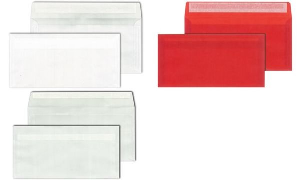 Image MAILmedia Briefumschläge DIN lang, haftklebend, transparent (8703920)